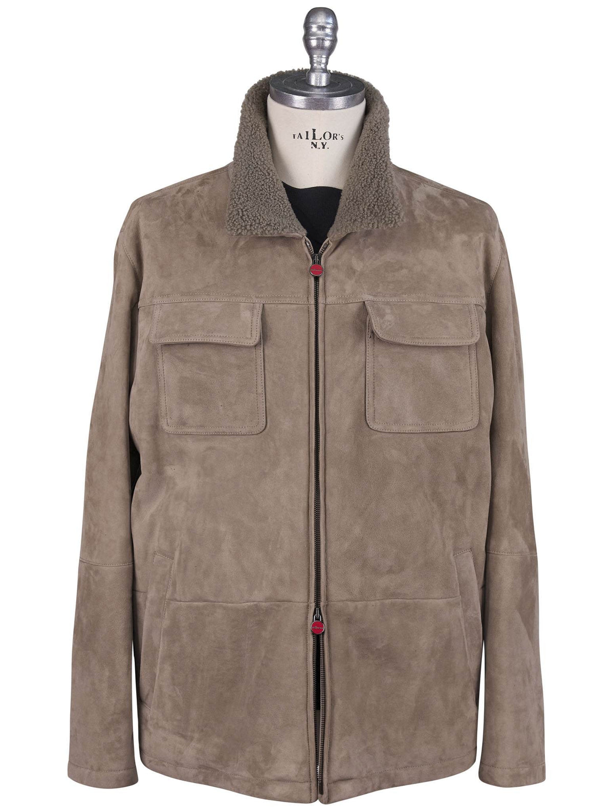 Kiton Beige Shearling Coat