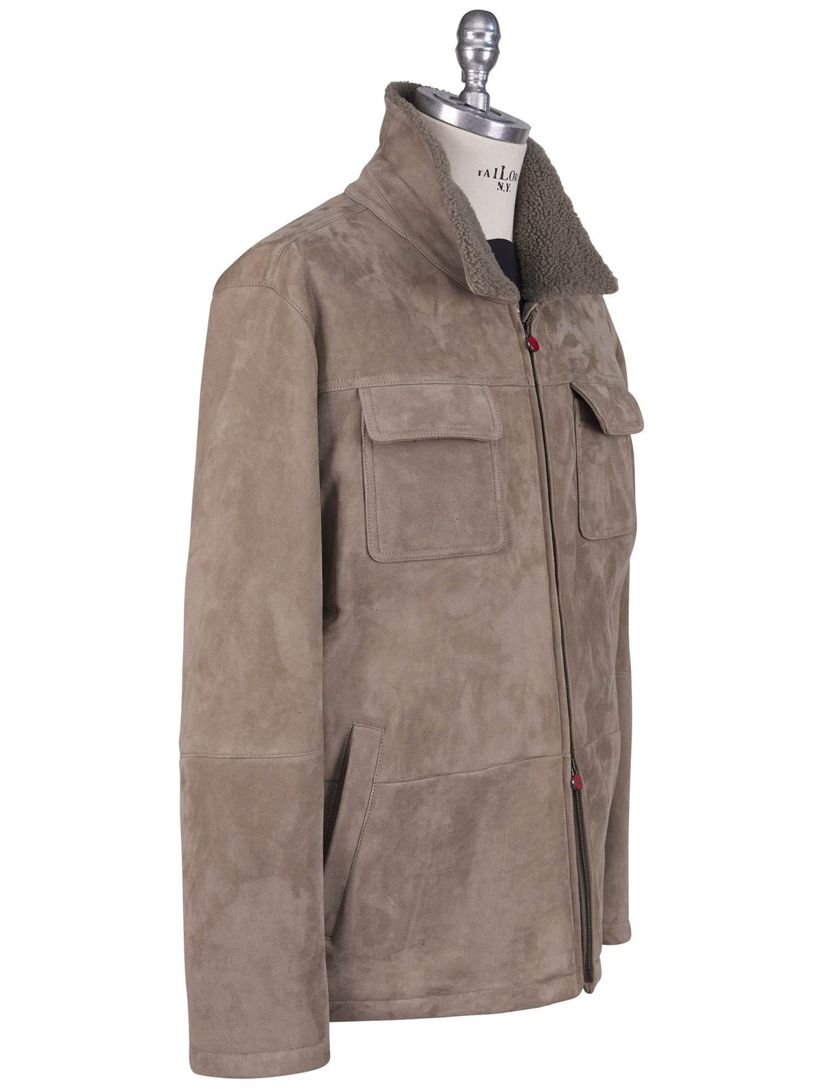 Kiton Kiton Beige Shearling Coat Beige 001