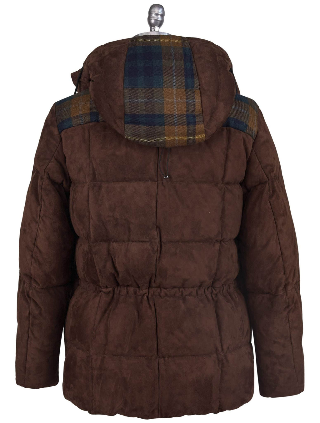 Kiton Multicolor Leather Goat Suede Cashmere Virgin Wool Coat