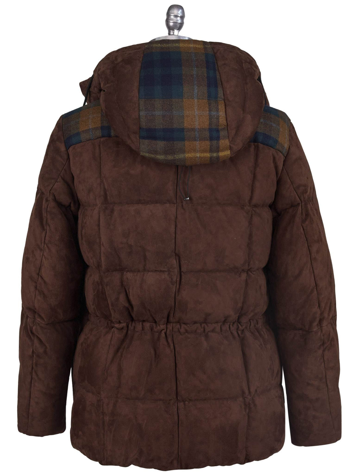 Kiton Multicolor Leather Goat Suede Cashmere Virgin Wool Coat