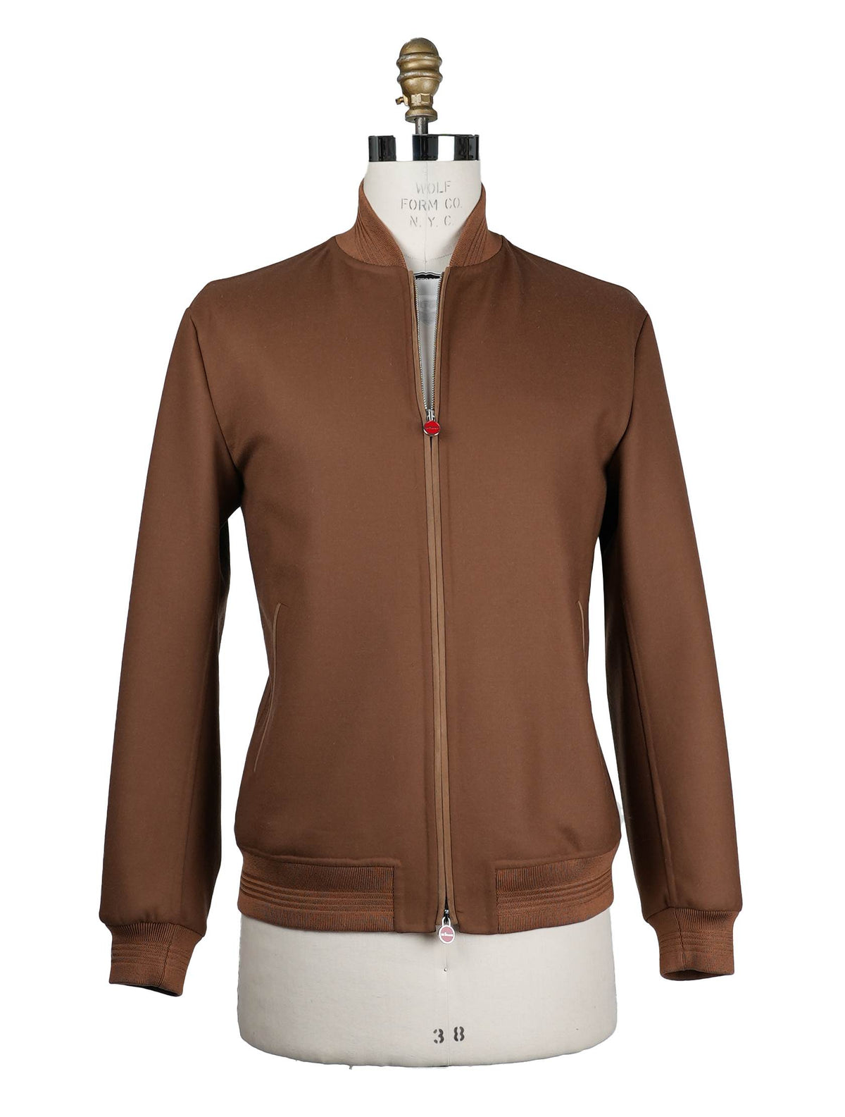 Kiton Light Brown Wool Ea Coat