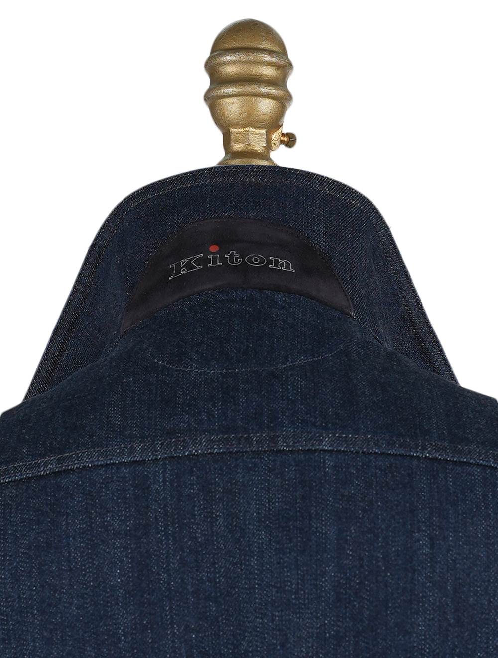 Kiton Denim Cotton Ea Coat