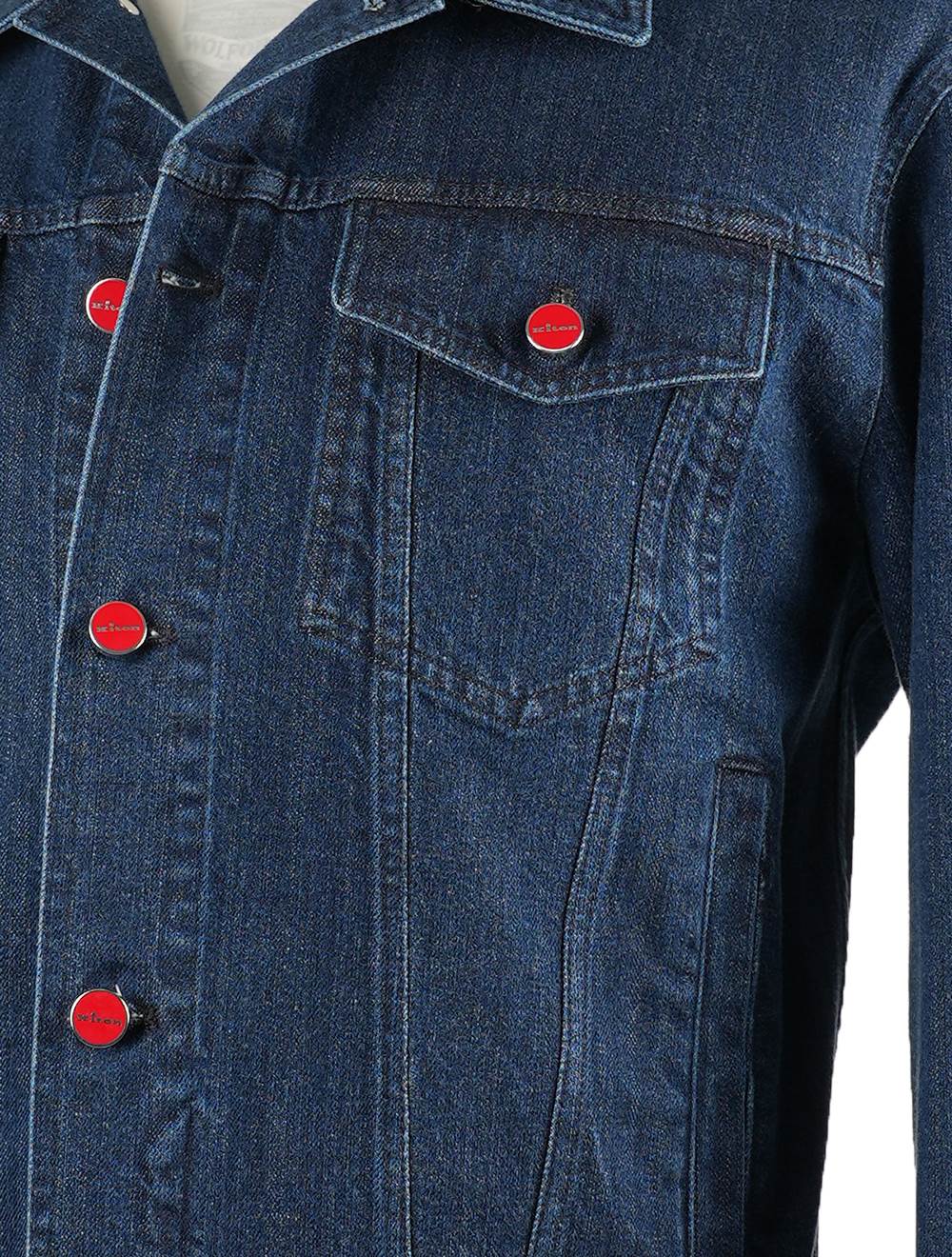 Kiton Denim Cotton Ea Coat