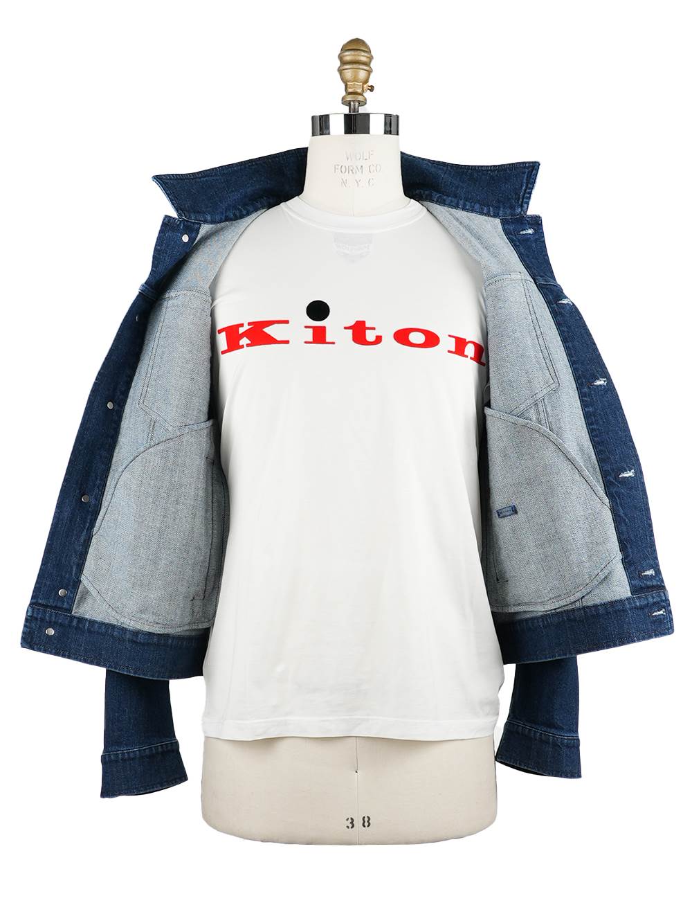 Kiton Denim Cotton Ea Coat