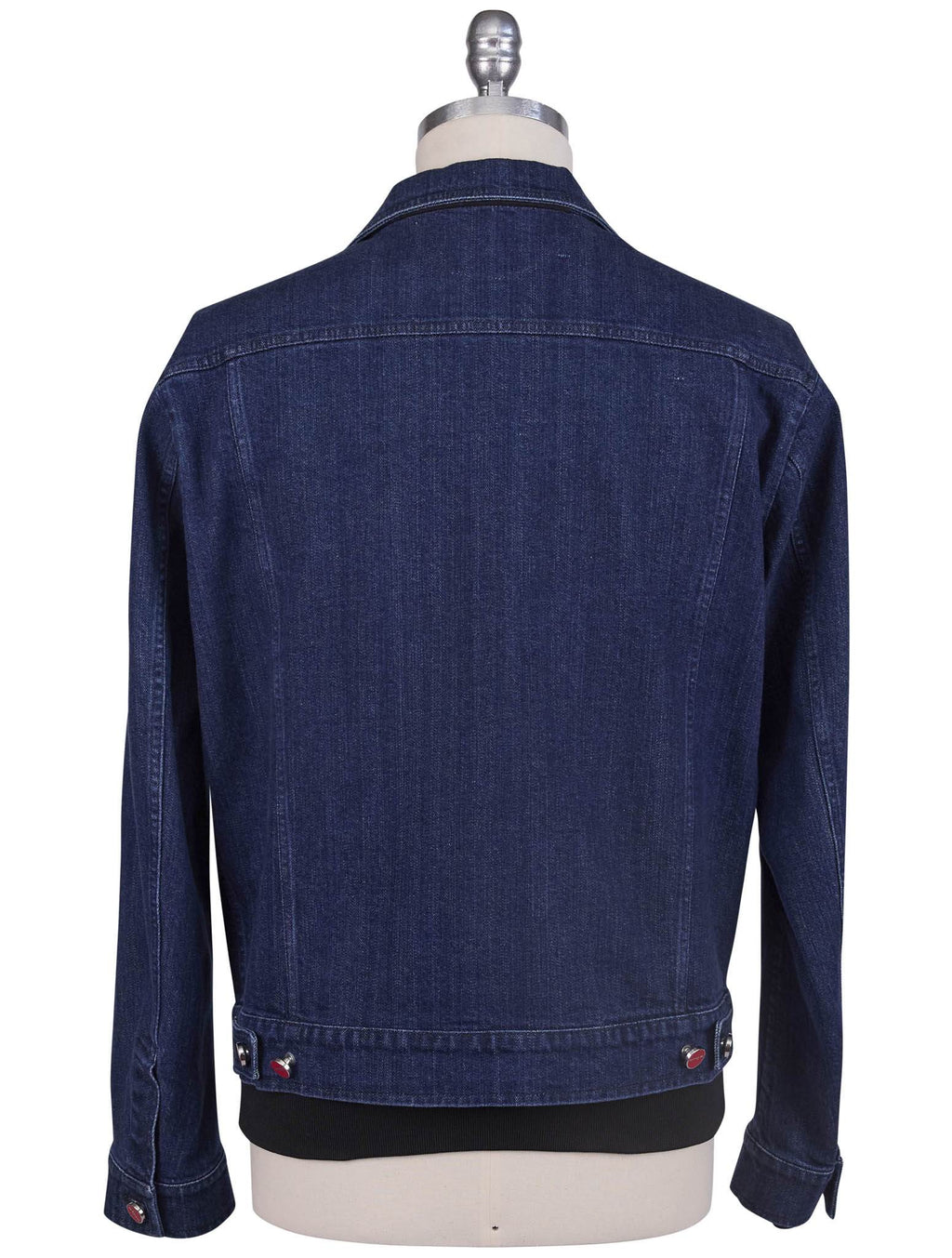 Kiton Blue Cotton Ea Coat