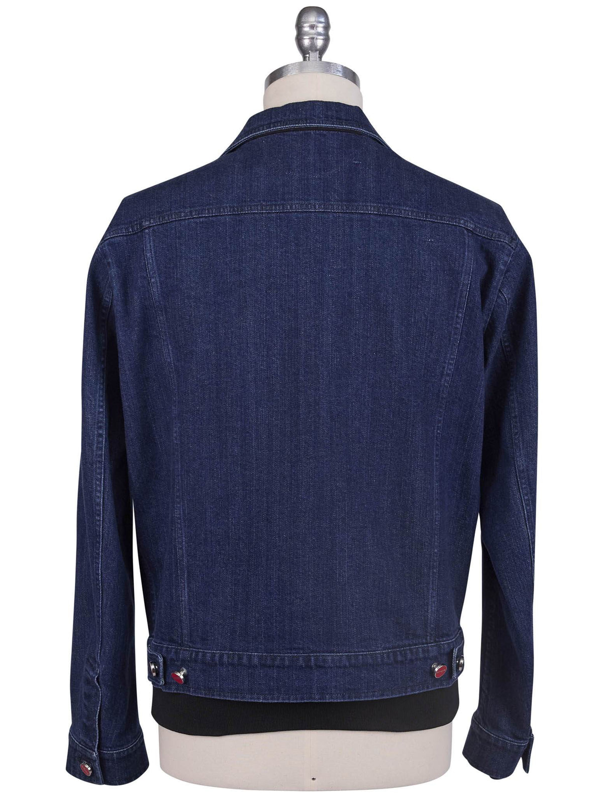 Kiton Blue Cotton Ea Coat