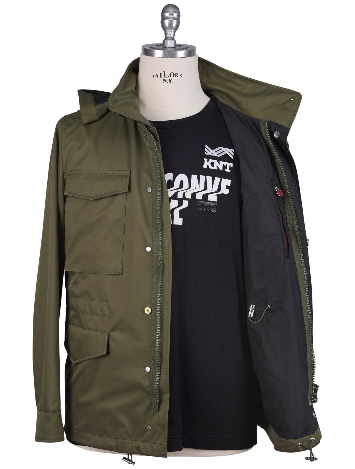 Kiton Green Pl Coat