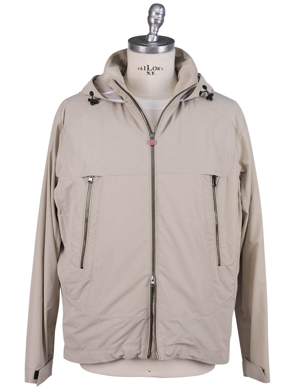 Kiton Gray Pa Wool Silk Coat