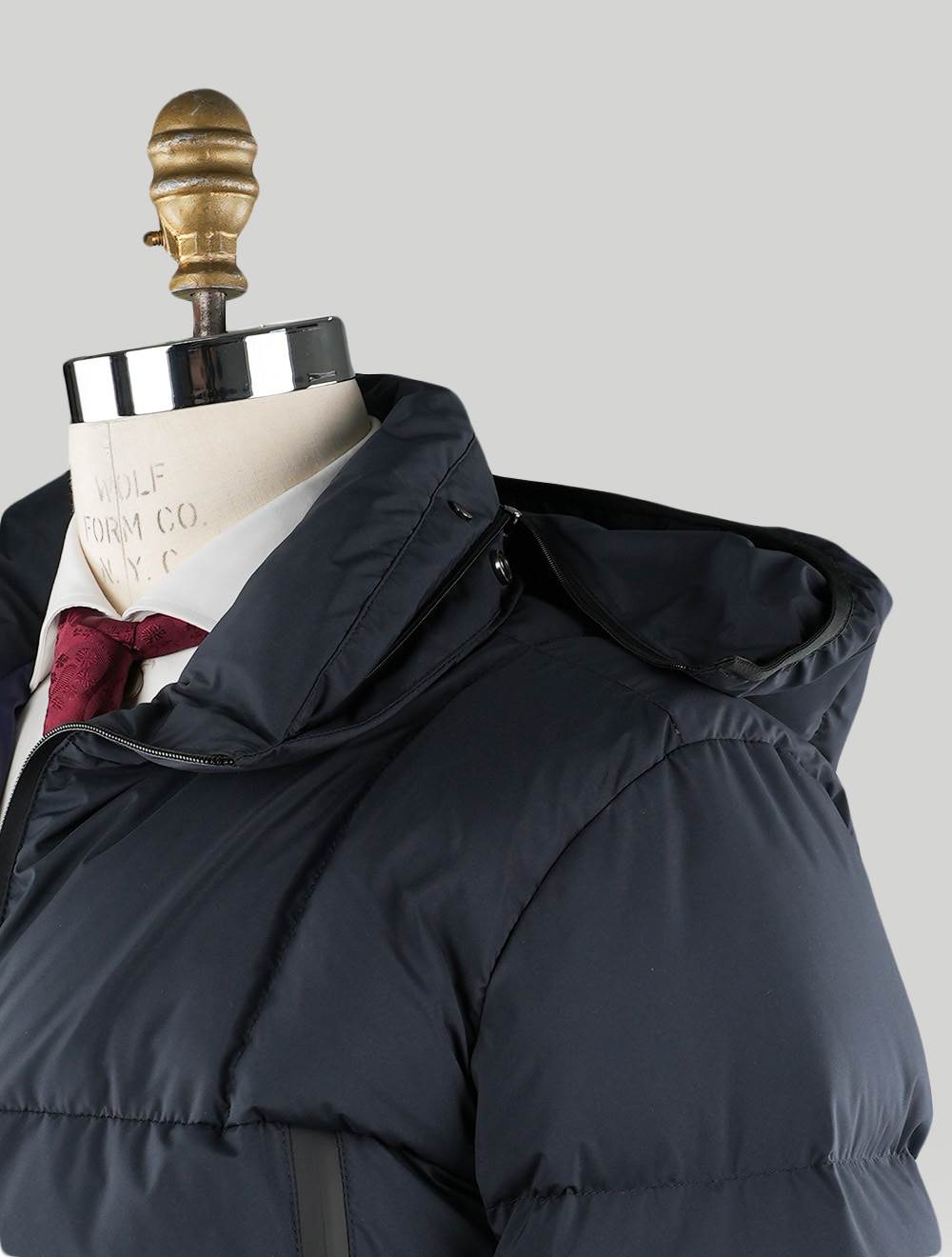Kiton Blue navy Pa Pu Coat