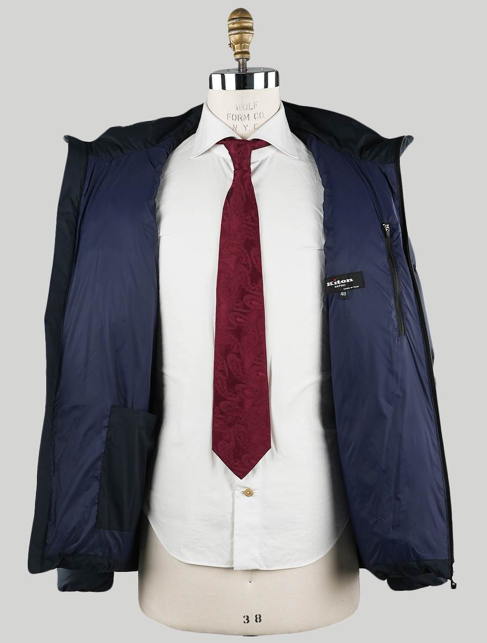 Kiton Blue navy Pa Pu Coat