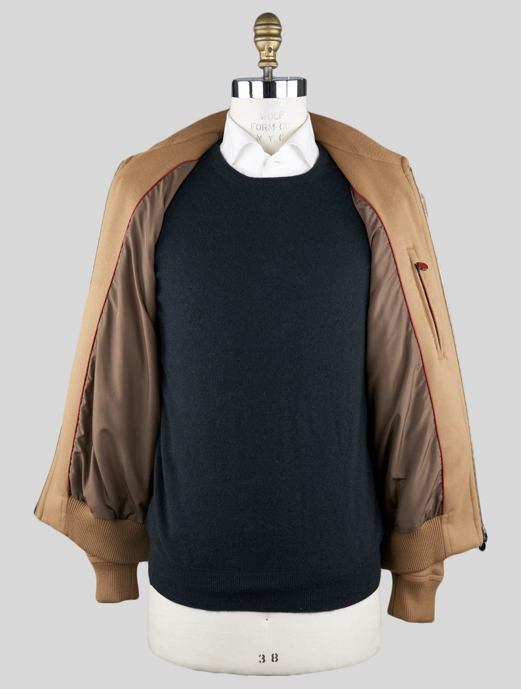 Kiton Beige Vicuna Perù Coat