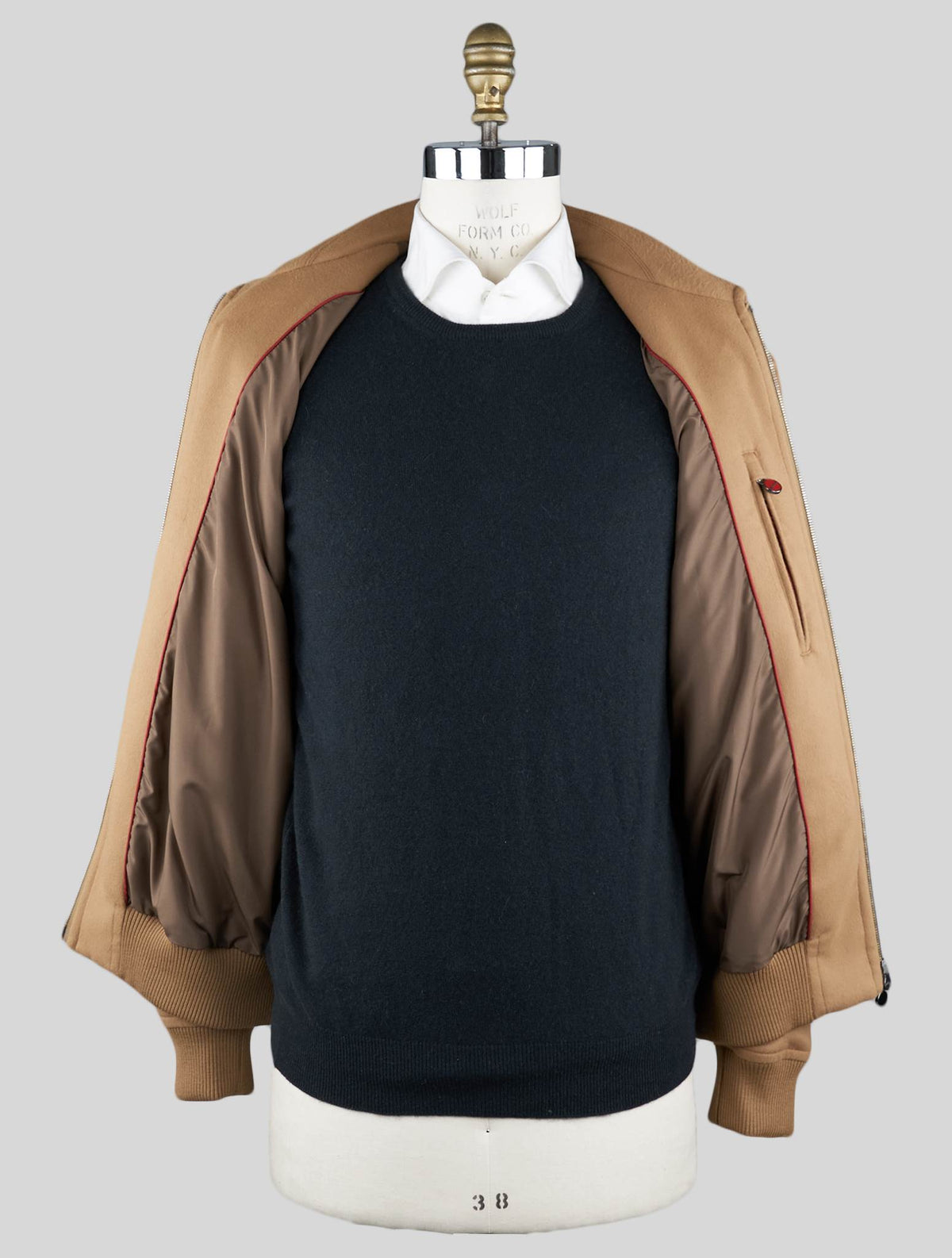 Kiton Beige Vicuna Perù Coat