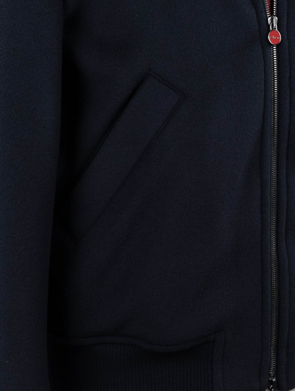 Kiton Blue Virgin Wool Cashmere Coat