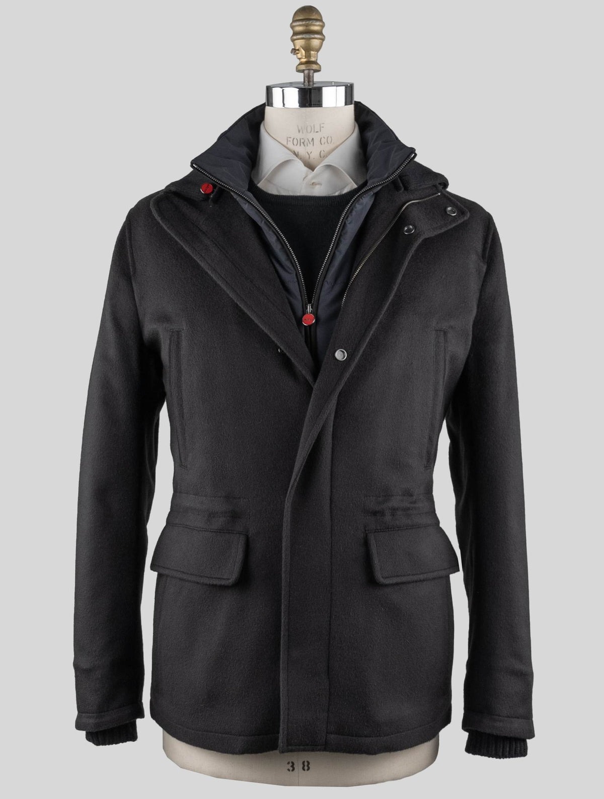 Kiton Kiton Black Vicuna Perù Coat Black 000