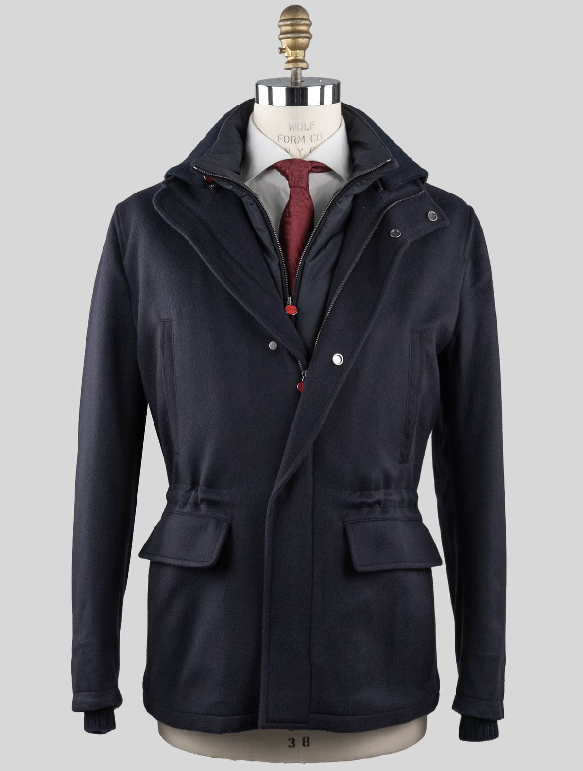 Kiton Kiton Blue Navy Vicuna Perù Coat Blue Navy 000