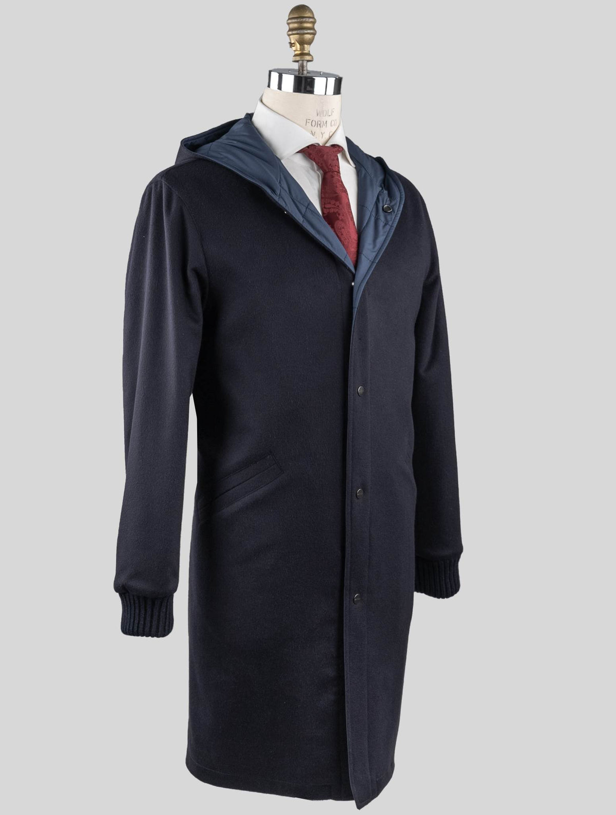 Kiton Kiton Blue Navy Vicuna Perù Reverse Coat Blue Navy 001