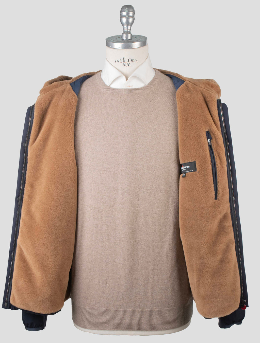 Kiton Pa Ea Virgin Wool Silk Coat