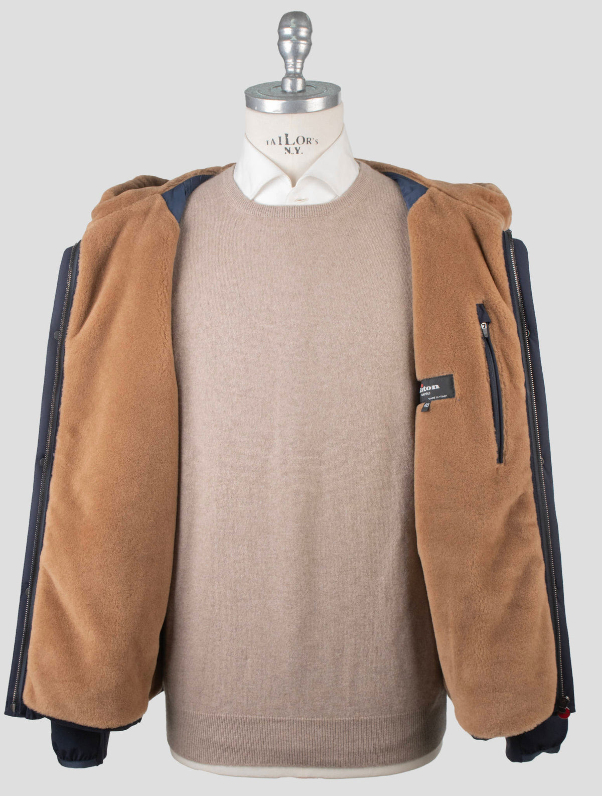 Kiton Pa Ea Virgin Wool Silk Coat