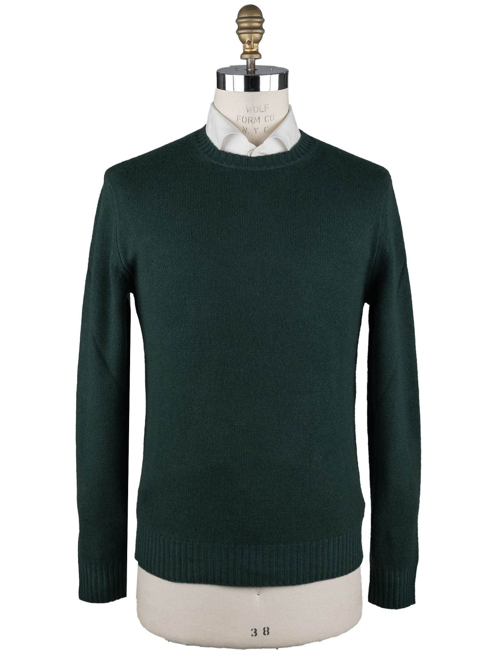 Malo Green Virgin Wool Sweater Crewneck
