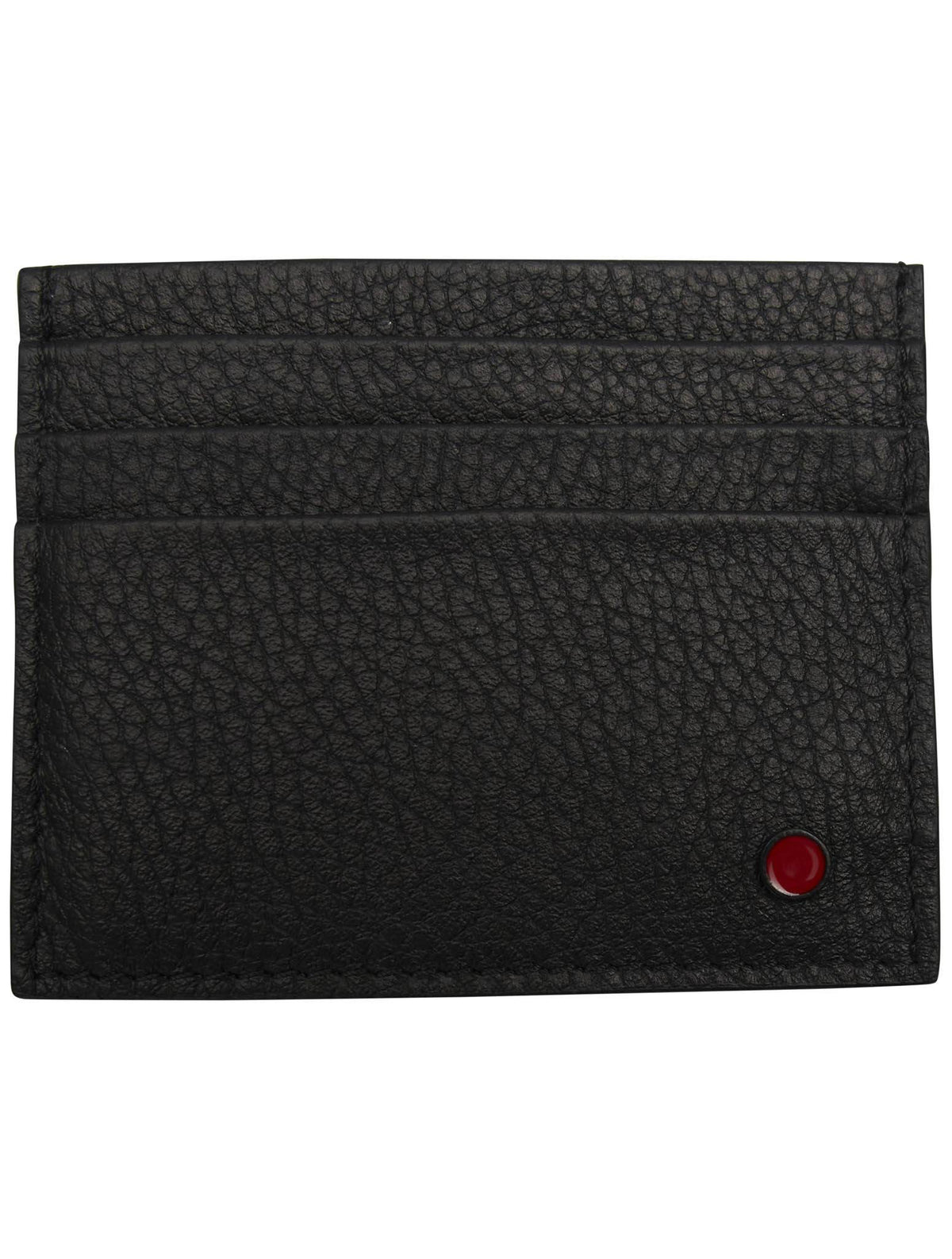 Kiton Kiton Black Leather Wallet Black 000