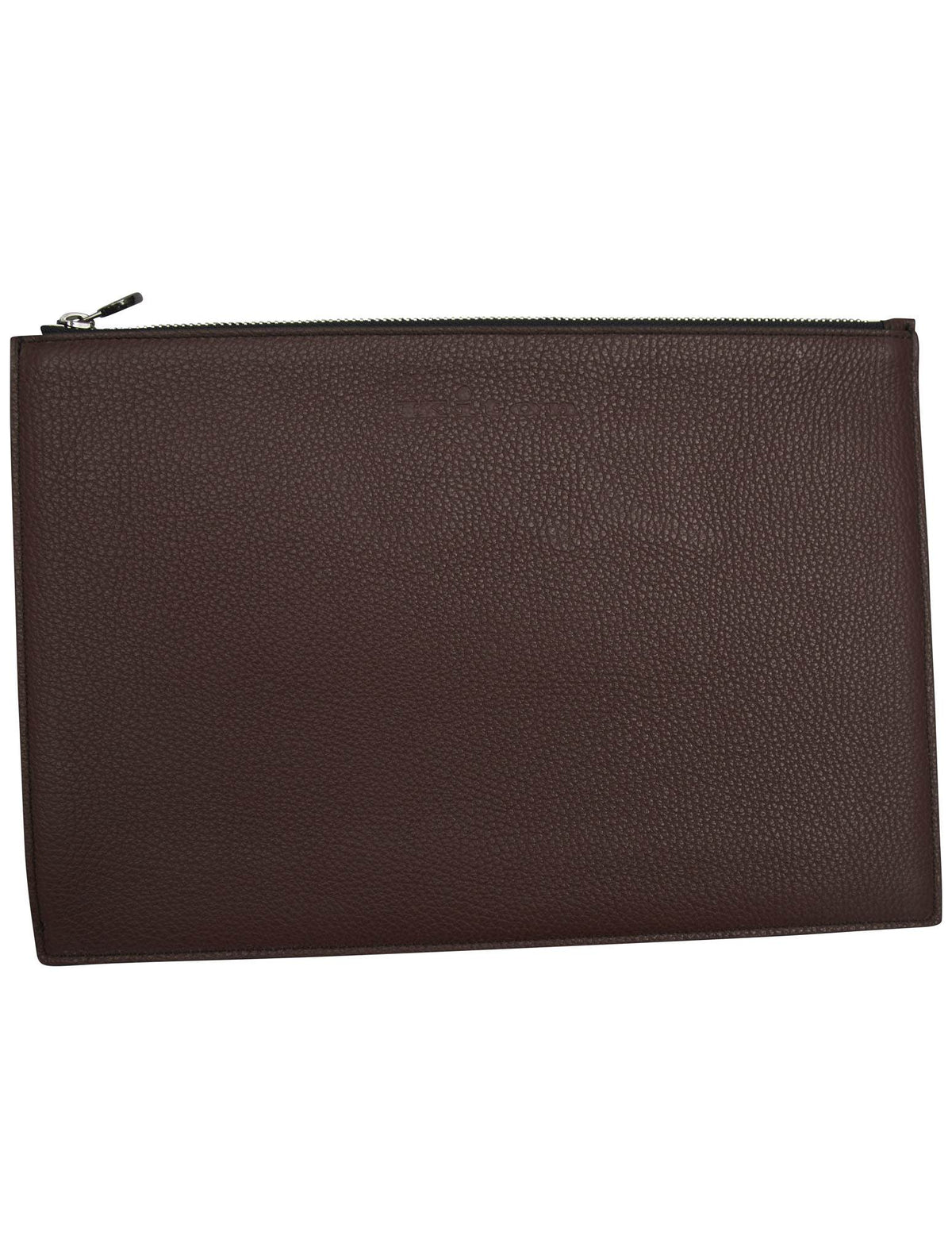 Kiton Kiton Brown Leather Pochette Brown 000