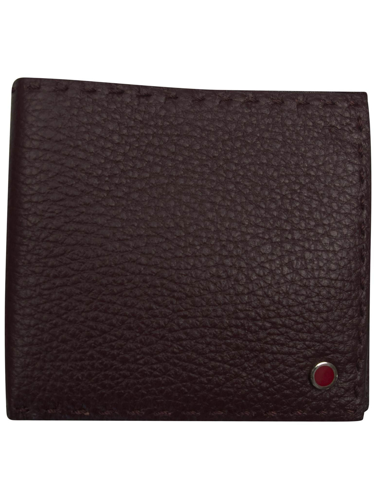 Kiton Kiton Burgundy Leather Wallet Burgundy 000