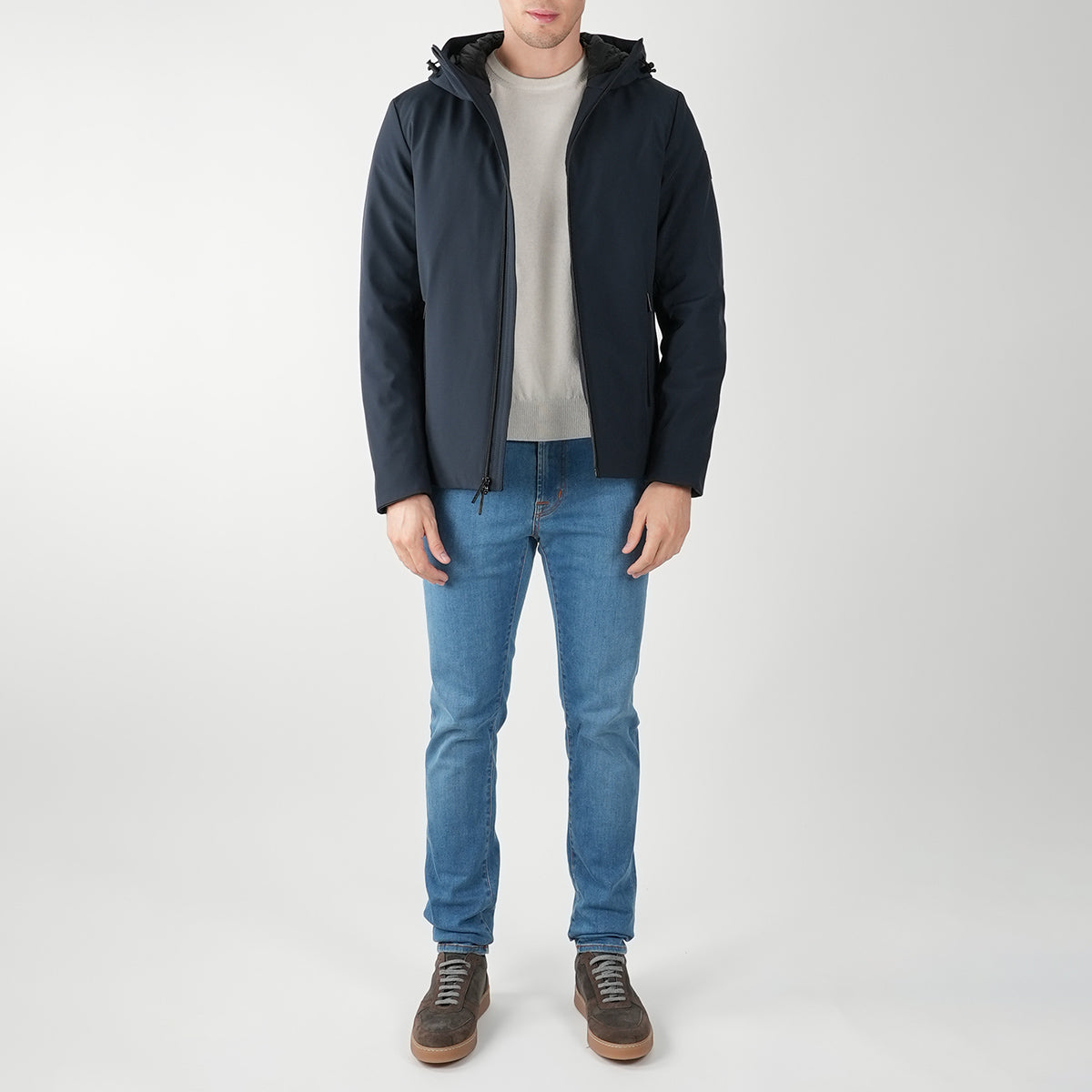 Woolrich Blue Pl Pacific Soft Shell Coat