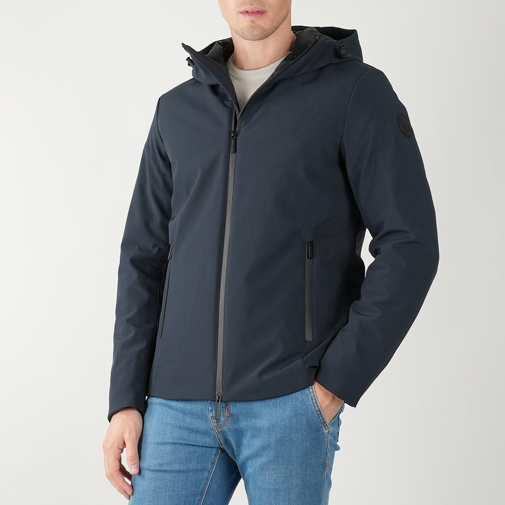 Woolrich Blue Pl Pacific Soft Shell Coat