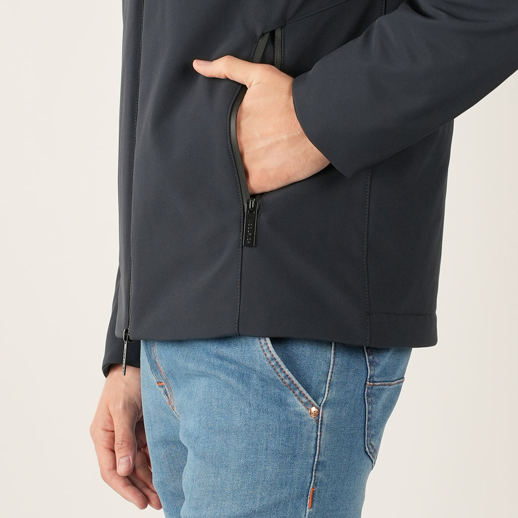 Woolrich Blue Pl Pacific Soft Shell Coat