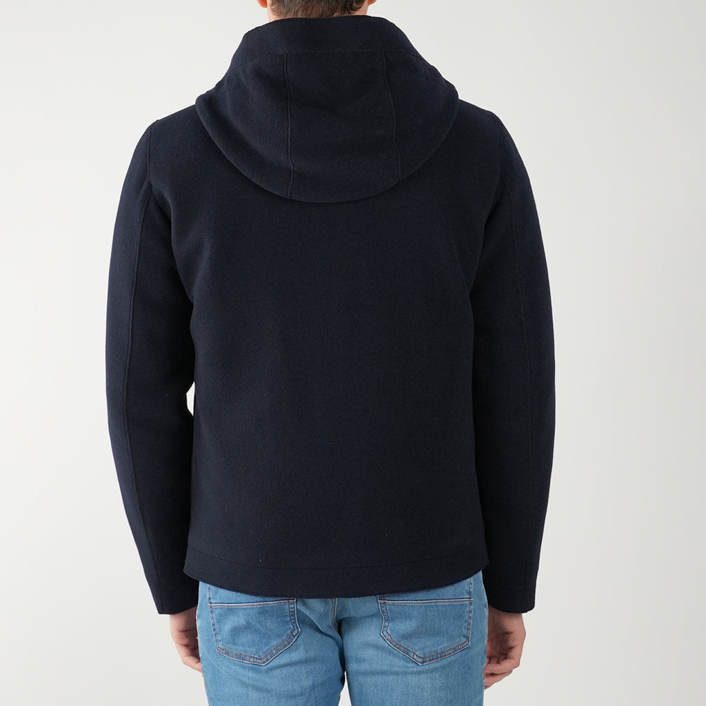 Woolrich Blue Wool Pa Pacific Coat