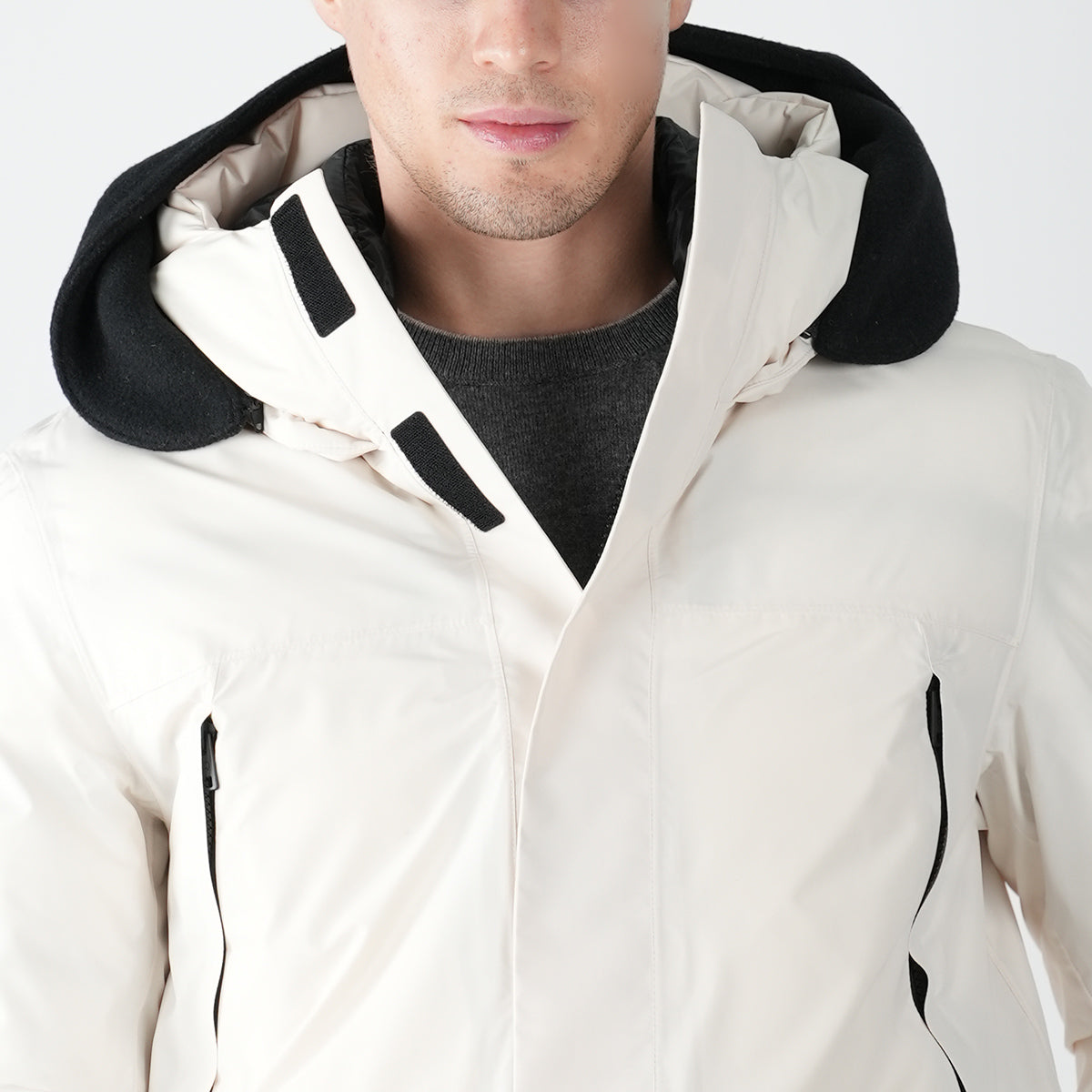 Woolrich White Pl Pertex Long Parka Coat