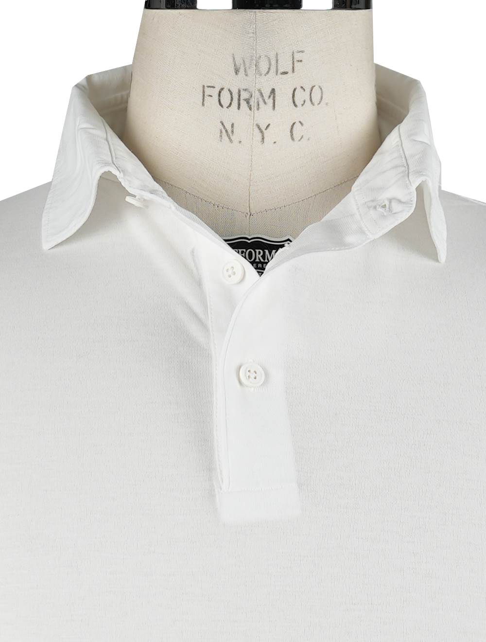 Kired White Cotton Polo