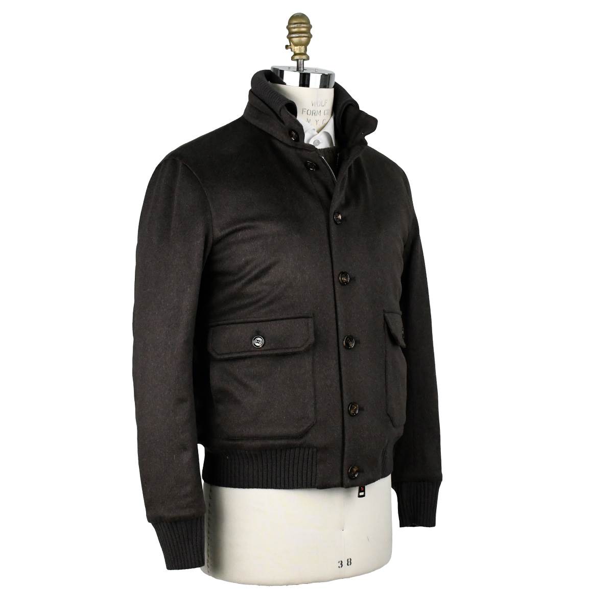 Kired Kired Dark Brown Cashmere Coat Dark Brown 001