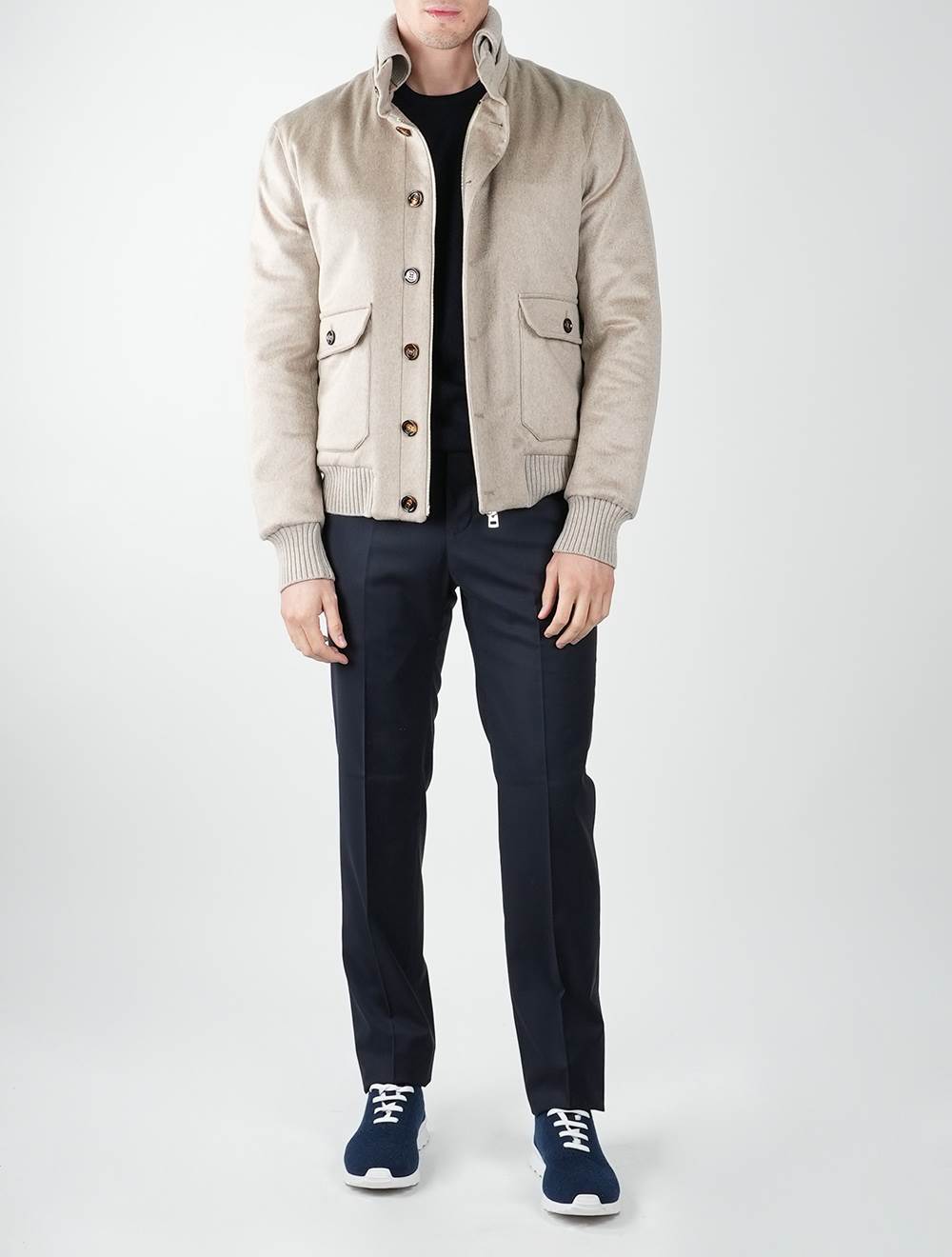 Kired Kired Beige Cashmere Coat Beige 001