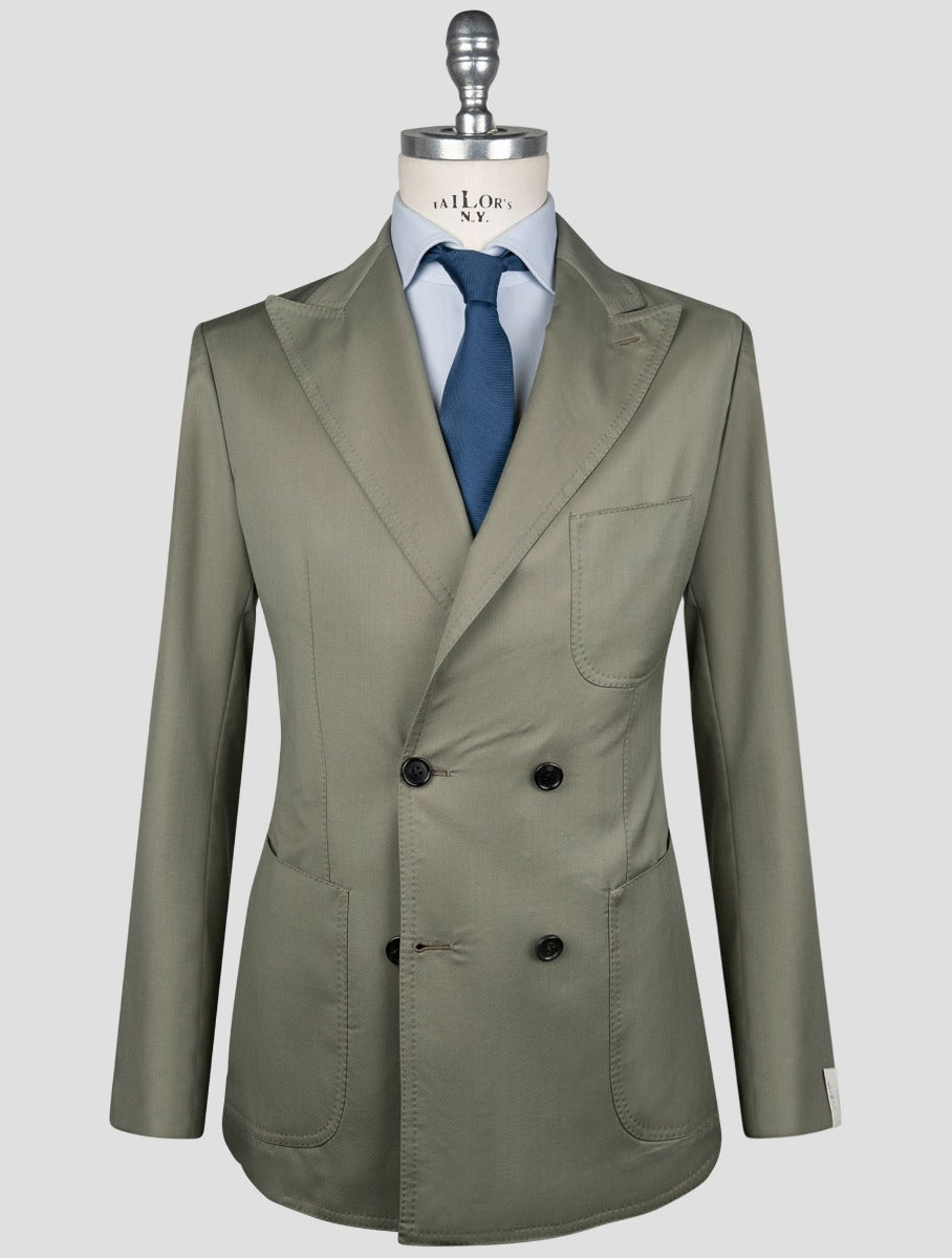 Luigi Borrelli Green Virgin Wool Suit