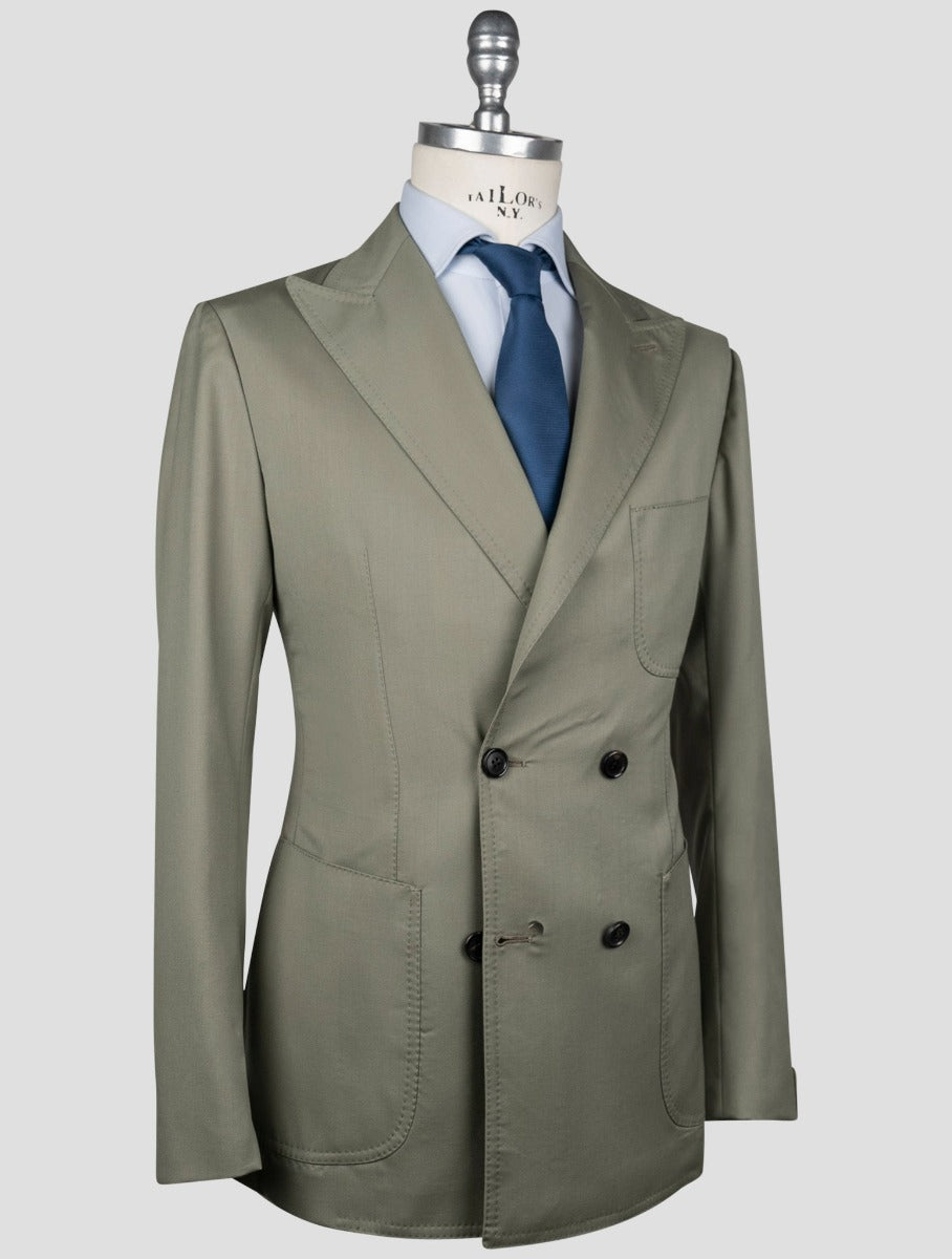 Luigi Borrelli Green Virgin Wool Suit