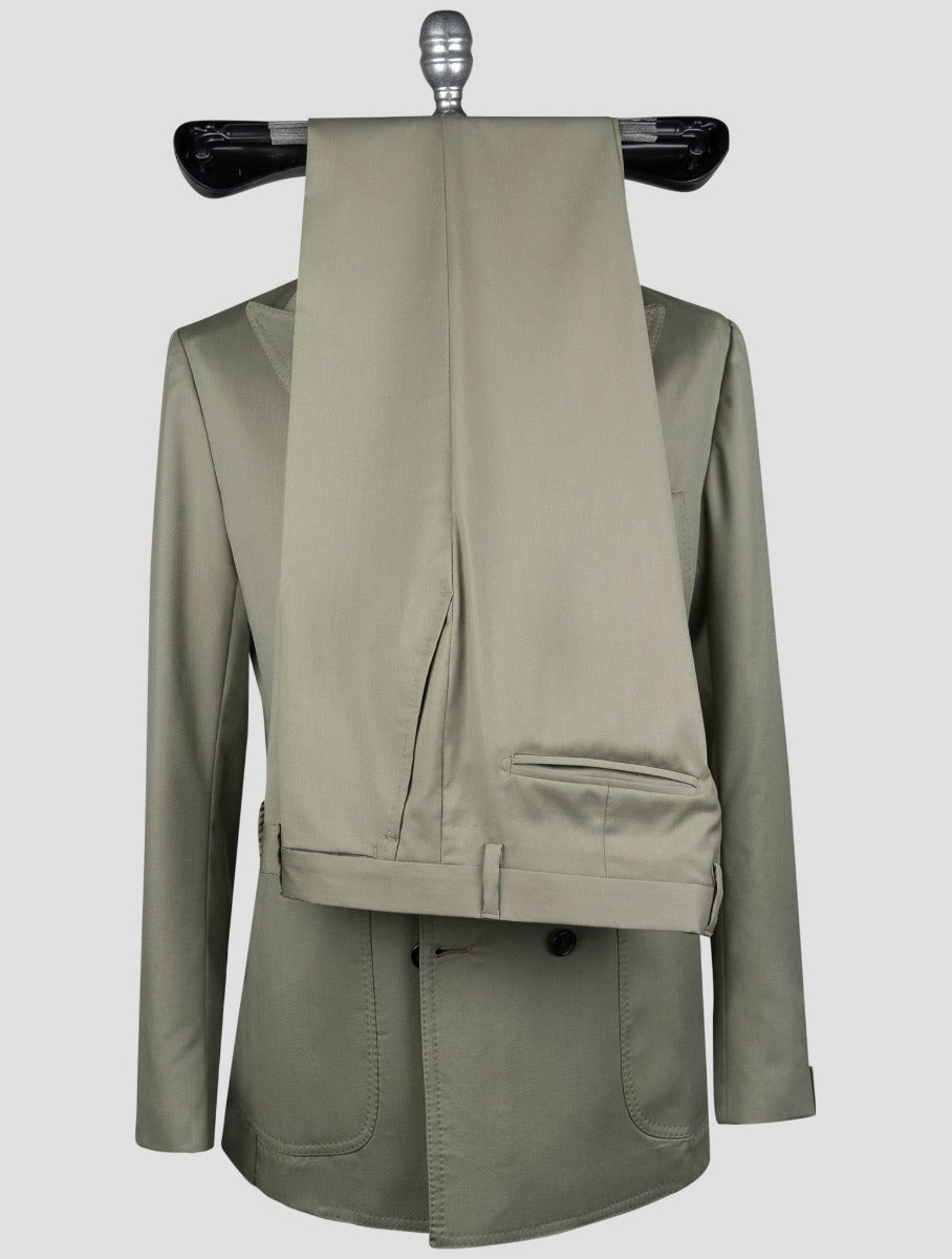 Luigi Borrelli Green Virgin Wool Suit