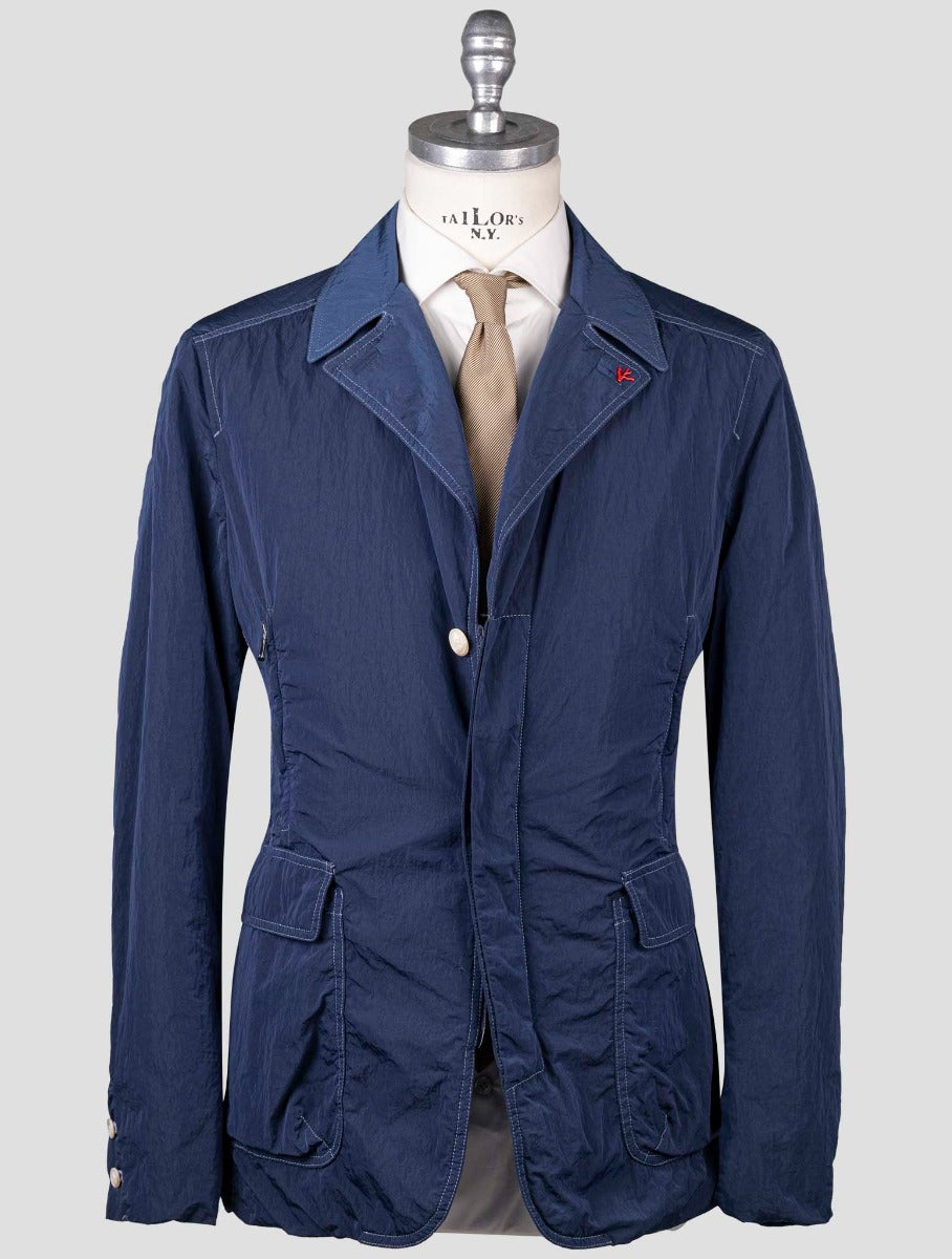 Isaia Blue Polyamide Coat