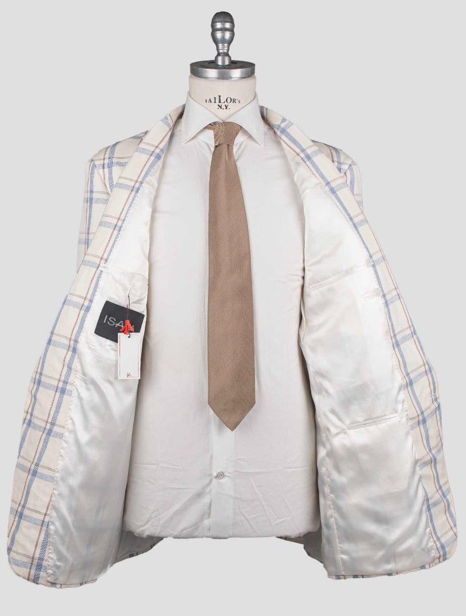 Isaia Multicolor Linen Cotton Blazer
