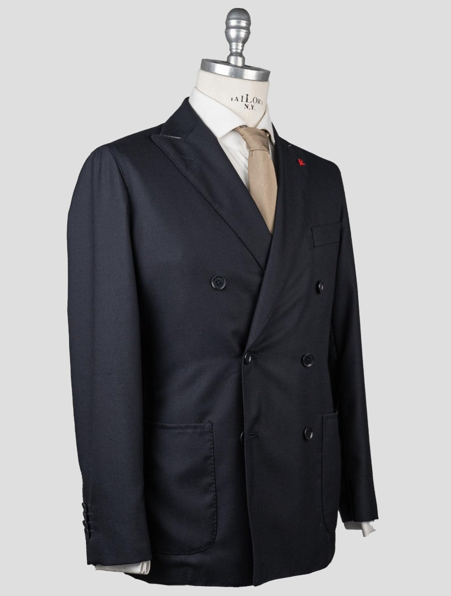 Isaia Blue Virgin Wool Blazer