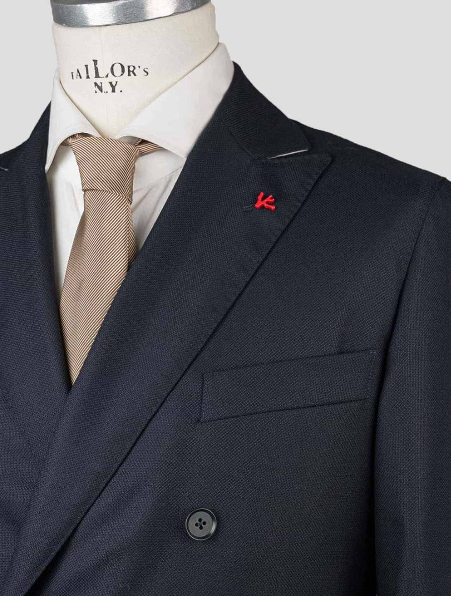 Isaia Blue Virgin Wool Blazer