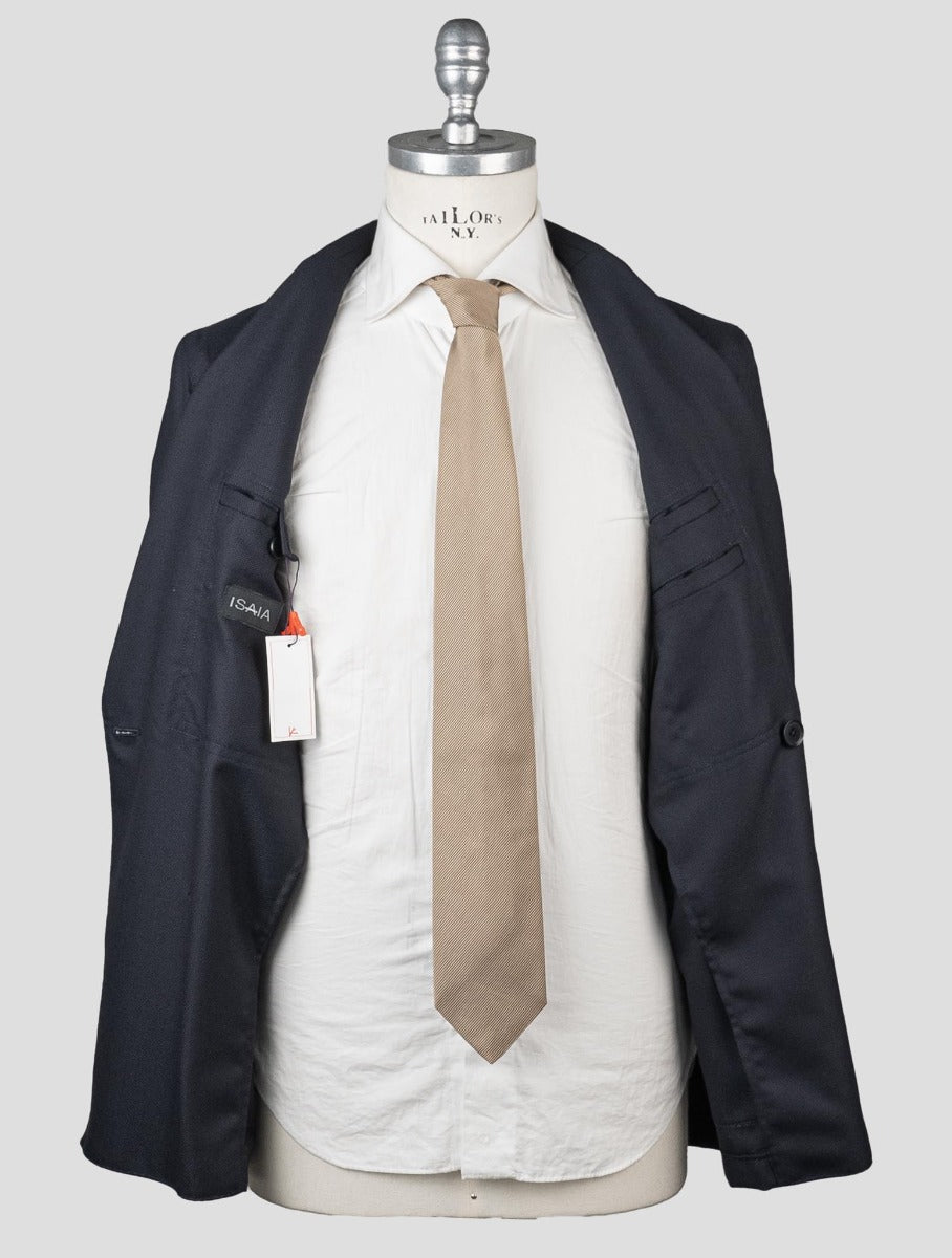 Isaia Blue Virgin Wool Blazer