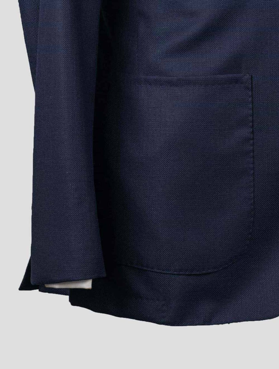 Isaia Blue Virgin Wool Blazer