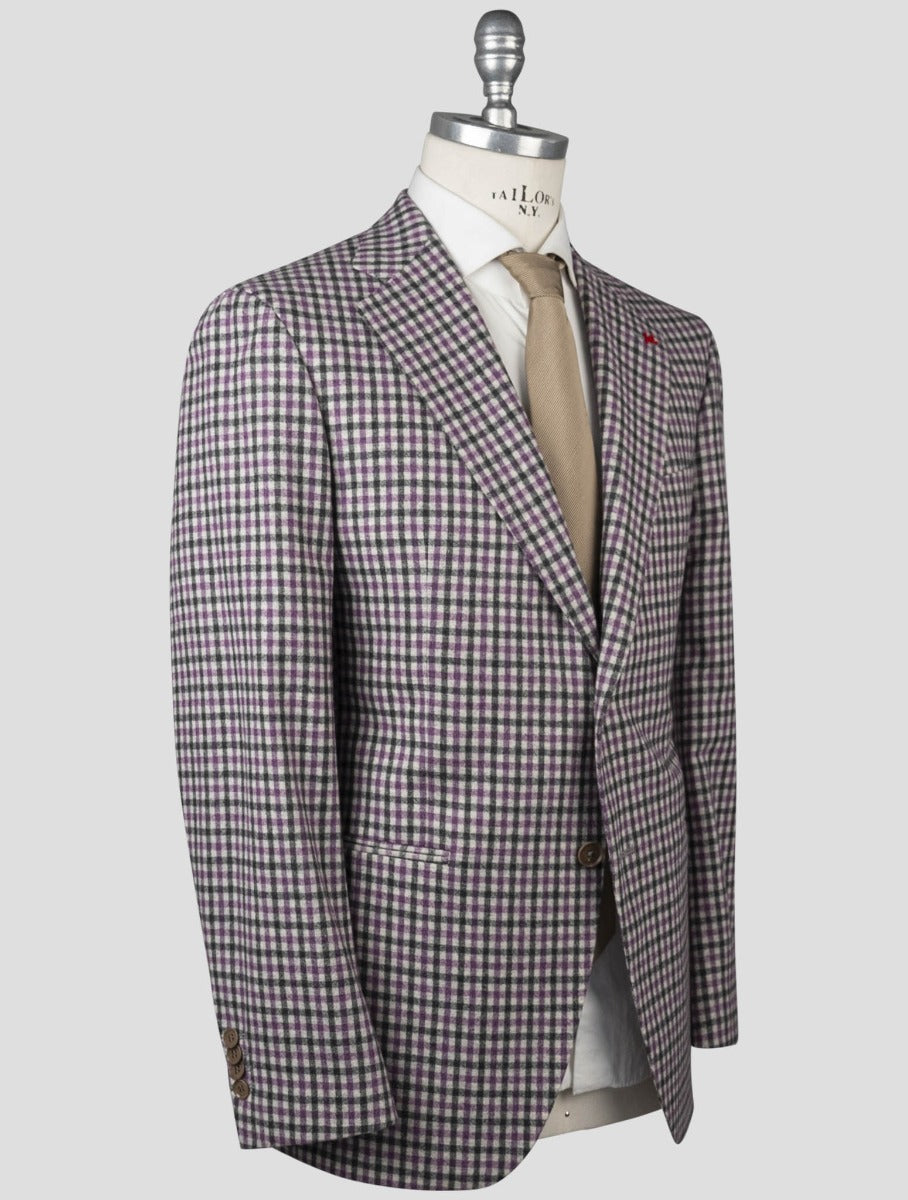 Isaia Multicolor Virgin Wool Blazer