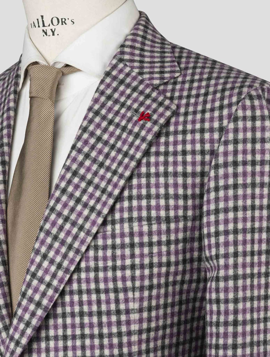 Isaia Multicolor Virgin Wool Blazer