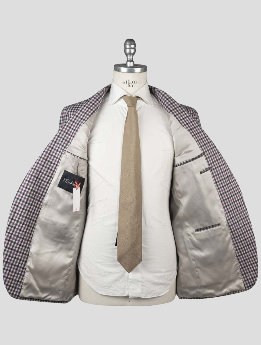 Isaia Multicolor Virgin Wool Blazer