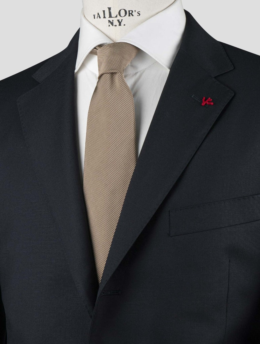 Isaia Blue Wool Blazer
