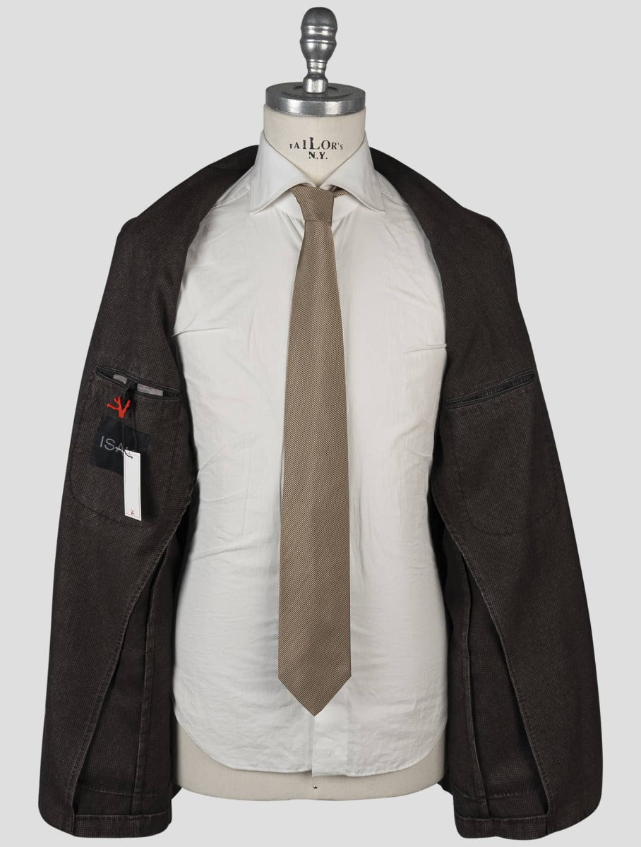 Isaia Brown Virgin Wool Blazer