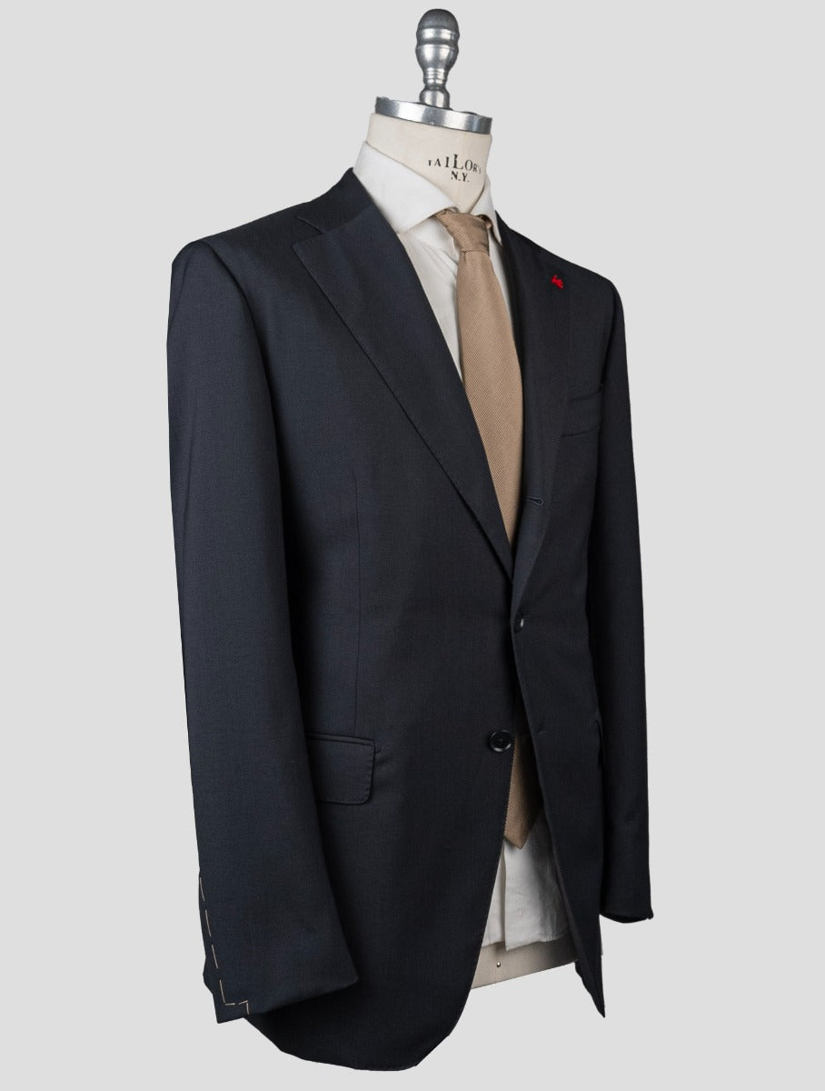 Isaia Brown Wool Linen Blazer