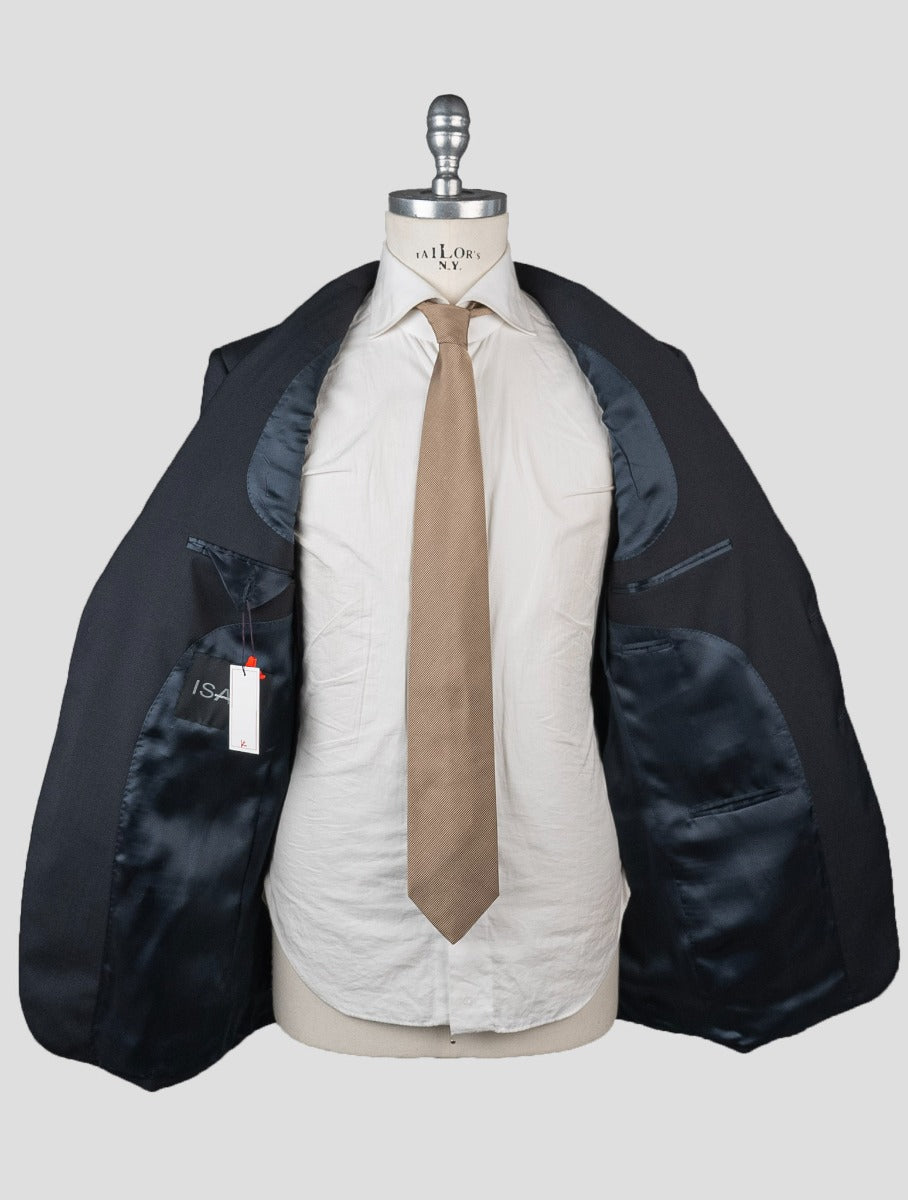 Isaia Brown Wool Linen Blazer